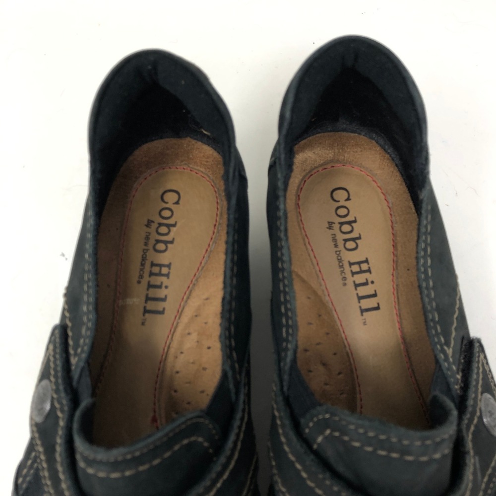Cobb Hill Women's 9 Nadine Loafer Black Leather Ruched Slip On Comfort Shoe - Picture 4 of 9